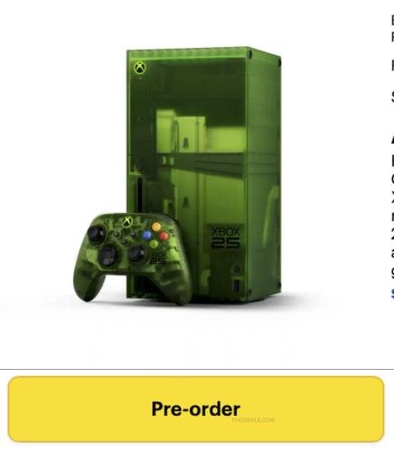 Pre-Order Xbox Series X X25 Special Edition deal at Best Buy
