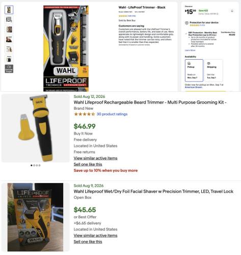 Wahl Lifeproof Trimmer for $15