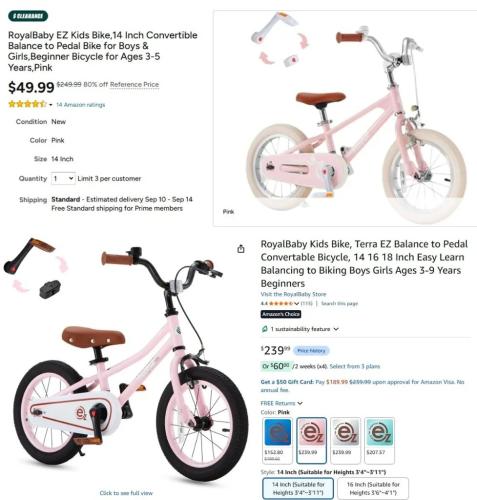 RoyalBaby Bike 80% Off - Only $50 at Woot deal at Woot