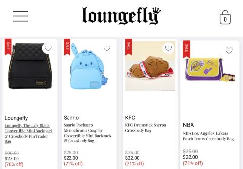 70% Off Loungefly Bags Starting at $22