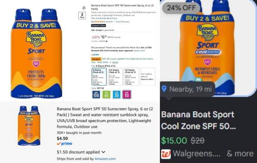 Banana Boat Sunscreen Only $4 (Was $19) deal at Amazon