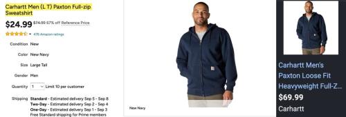 67% Off Carhartt Full Zip Jacket deal at Woot