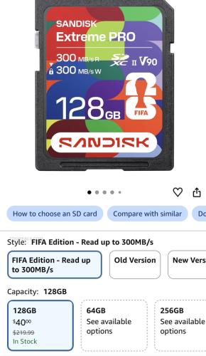 SanDisk Extreme Pro 128GB SD Card Drops to $40