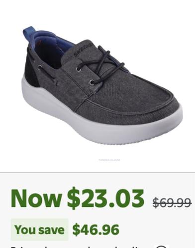Skechers Men's Boat Shoes 67% Off at Walmart deal at Walmart