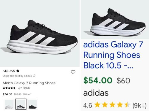 Adidas Running Shoes Only $24 (60% Off) deal at ShopSimon