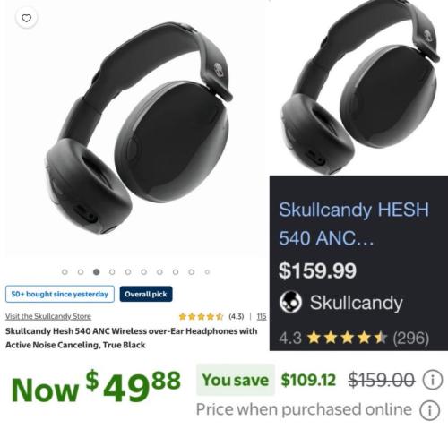 Skullcandy Wireless Headphones for $49 deal at Walmart