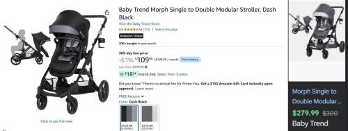 Baby Trend Stroller Down to $109 at Amazon deal at Amazon