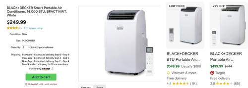 $250 Black+Decker Portable AC on Woot deal at Woot