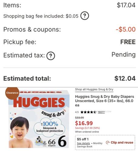 Huggies Clearance at Walgreens ~$12 deal at Walgreens
