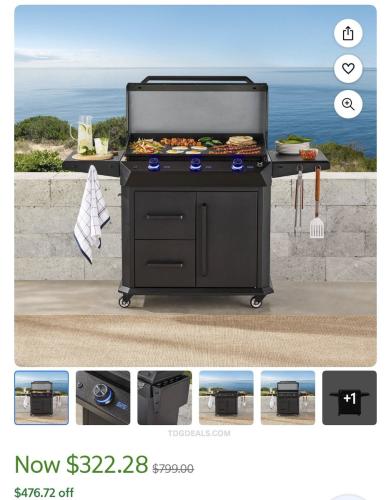 Member’s Mark 36” Gas Griddle $323 (Save $477) deal at Sam's Club