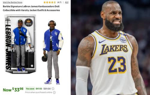 LeBron James Barbie Doll for $34 deal at Walmart
