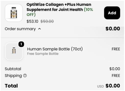 Free $53 Collegen Product