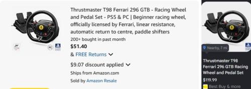 Ferrari Racing Wheel for $51 deal at Amazon