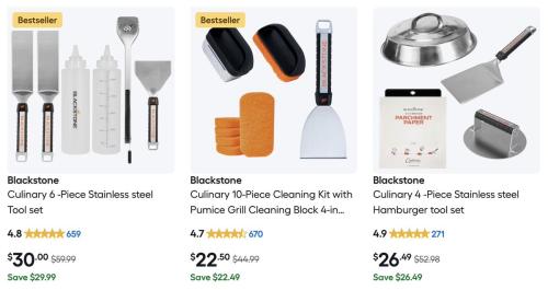Half Off Blackstone Grill Sets at Lowe's deal at Lowe's