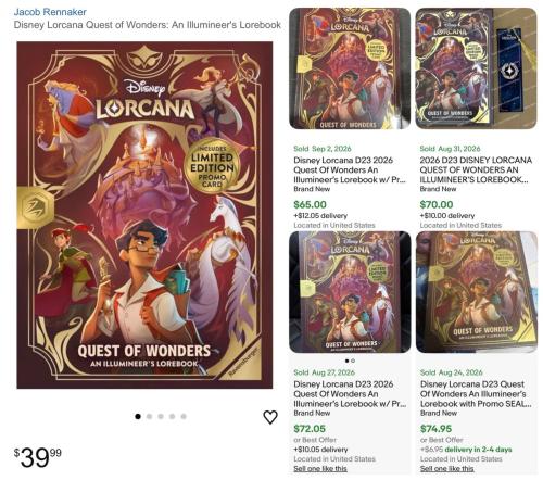 Exclusive Lorcana Lorebook for $40 deal at Amazon