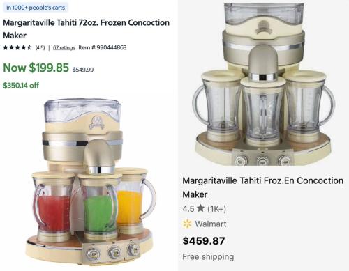 Margaritaville Tahiti Drink Maker Drops to $200 deal at Sam's Club