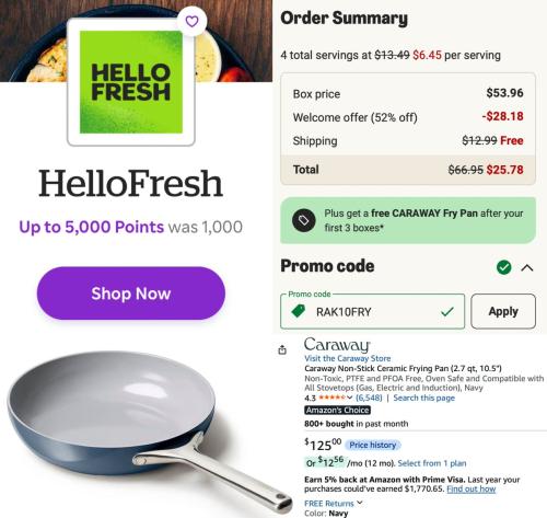 Caraway Pan for $17 + Free Food