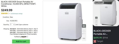 BLACK+DECKER AC Restocked for $250 at Woot deal at Woot