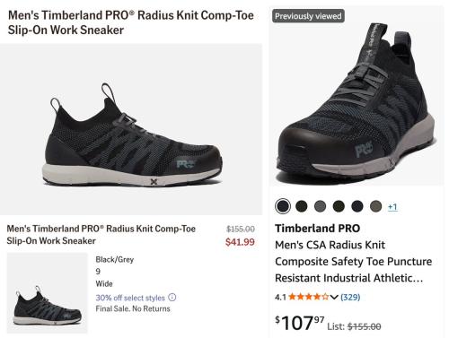 Timberland Work Shoes Dropped to $42