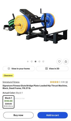 Signature Fitness Hip Machine $140 (Was $400) deal at Walmart