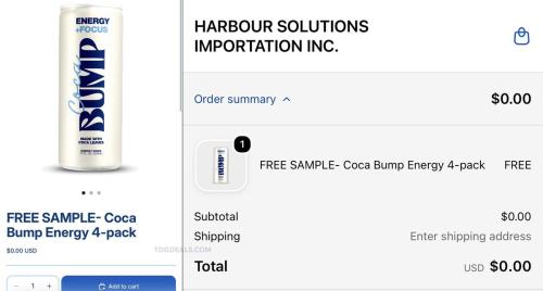 FREE Coca Bump Energy 4-Pack