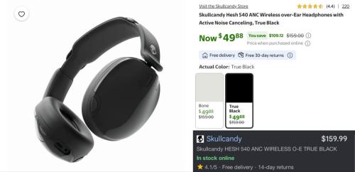 Skullcandy Headphones for $49 at Walmart deal at Walmart
