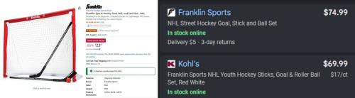 Franklin Hockey Set for Just $24 deal at Amazon