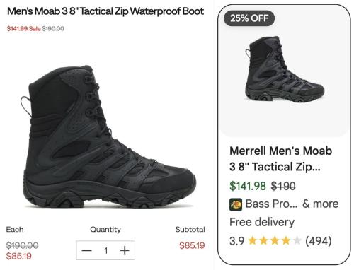 Merrell Waterproof Boots for $85