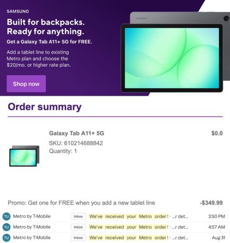 T-Mobile Free Tablet Promo Glitch deal at T-Mobile