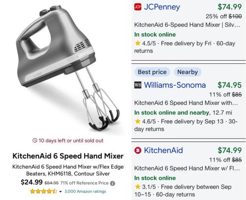 KitchenAid Mixer Drops to $25 at Woot deal at Woot