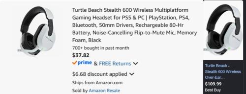 Turtle Beach Headphones for $37 deal at Amazon