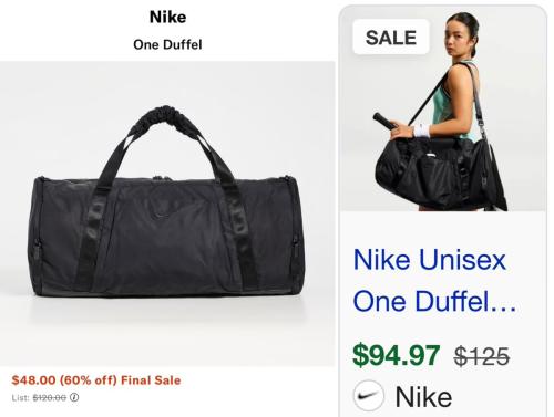 Over $70 Off Nike Duffel Bag deal at ShopBop