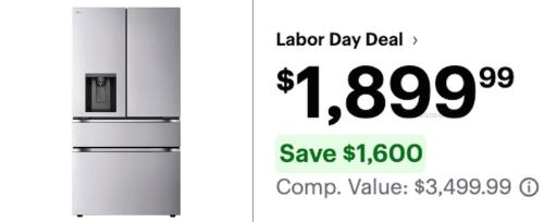 LG 4-Door Fridge Drops to $1,899.99 at Best Buy deal at Best Buy