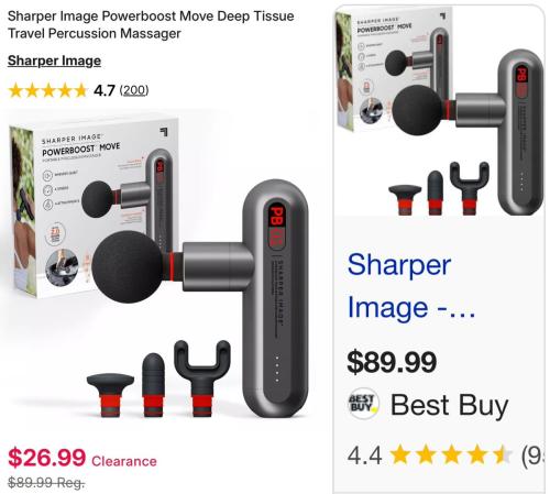Sharper Image Massager Now $26 deal at Kohl's