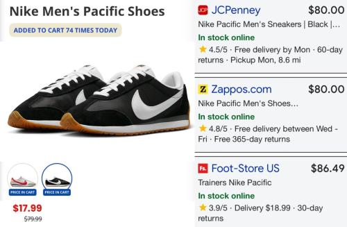 $18 Nike Men's Shoes at Academy deal at Academy