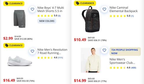 80% Off Nike at Academy Sports deal at Academy Sports