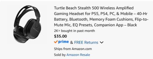 Turtle Beach Headset Now $35 (Was $90) deal at Amazon