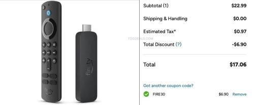 Amazon Fire TV Stick 4K 2nd Gen for $16.09 deal at Woot