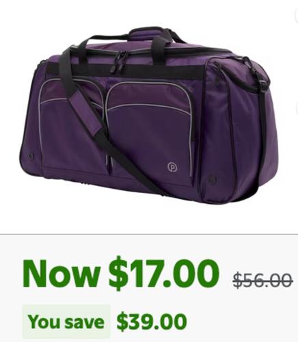 Protege 28-Inch Sport Travel Duffel Bag $17 deal at Walmart