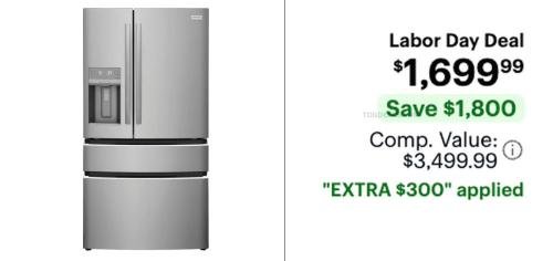 Frigidaire Gallery 4-Door Fridge $1699.99 deal at Best Buy