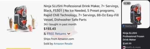 Ninja Slushi Machine for $155 (Used Like New) deal at Amazon