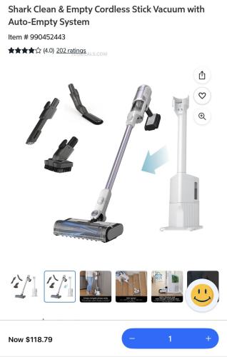Shark Cordless Vacuum for $118.79 (64% Off) deal at Sam's Club
