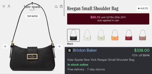 Kate Spade Luxury Shoulder Bag for $89