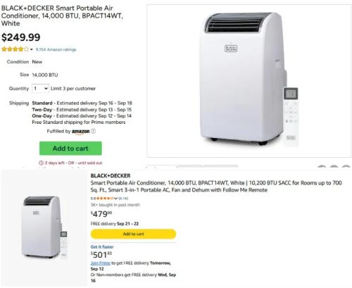 $252 Off Black+Decker Smart Portable AC deal at Woot