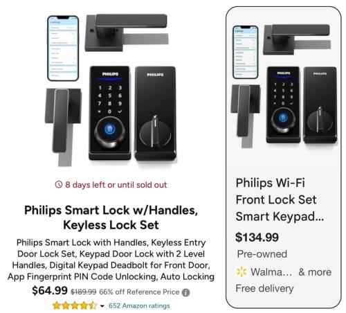 Philips Smart Lock Drops to $65 at Woot deal at Woot
