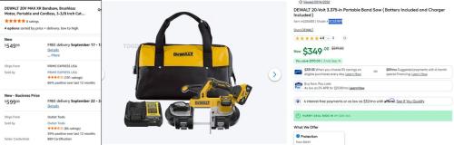 DEWALT 20V Band Saw for $349 at Lowe's deal at Lowe's