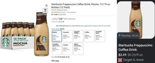 Starbucks Coffee 12-Pack for $19 at Amazon deal at Amazon