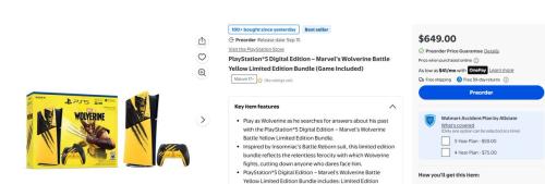 Wolverine PS5 Pre-Order at Walmart - $649 deal at Walmart
