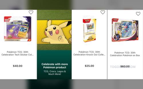Pokémon 30th Anniversary Draw Live at DSG deal at DSG