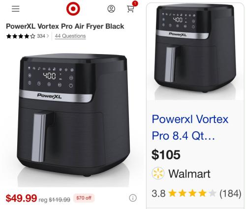 Vortex Pro 8.4qt Air Fryer Drops to $50 deal at Target